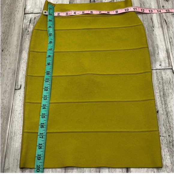 BCBG Y2K 90s Alexa Dill Neon Bandage Bodycon Mini Club Skirt 💜 - Picture 14 of 14